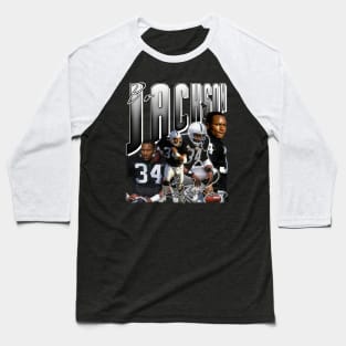 Bo Jackson Bo Knows Signature Vintage Legend Baseball Football Bootleg Rap Graphic Style Baseball T-Shirt